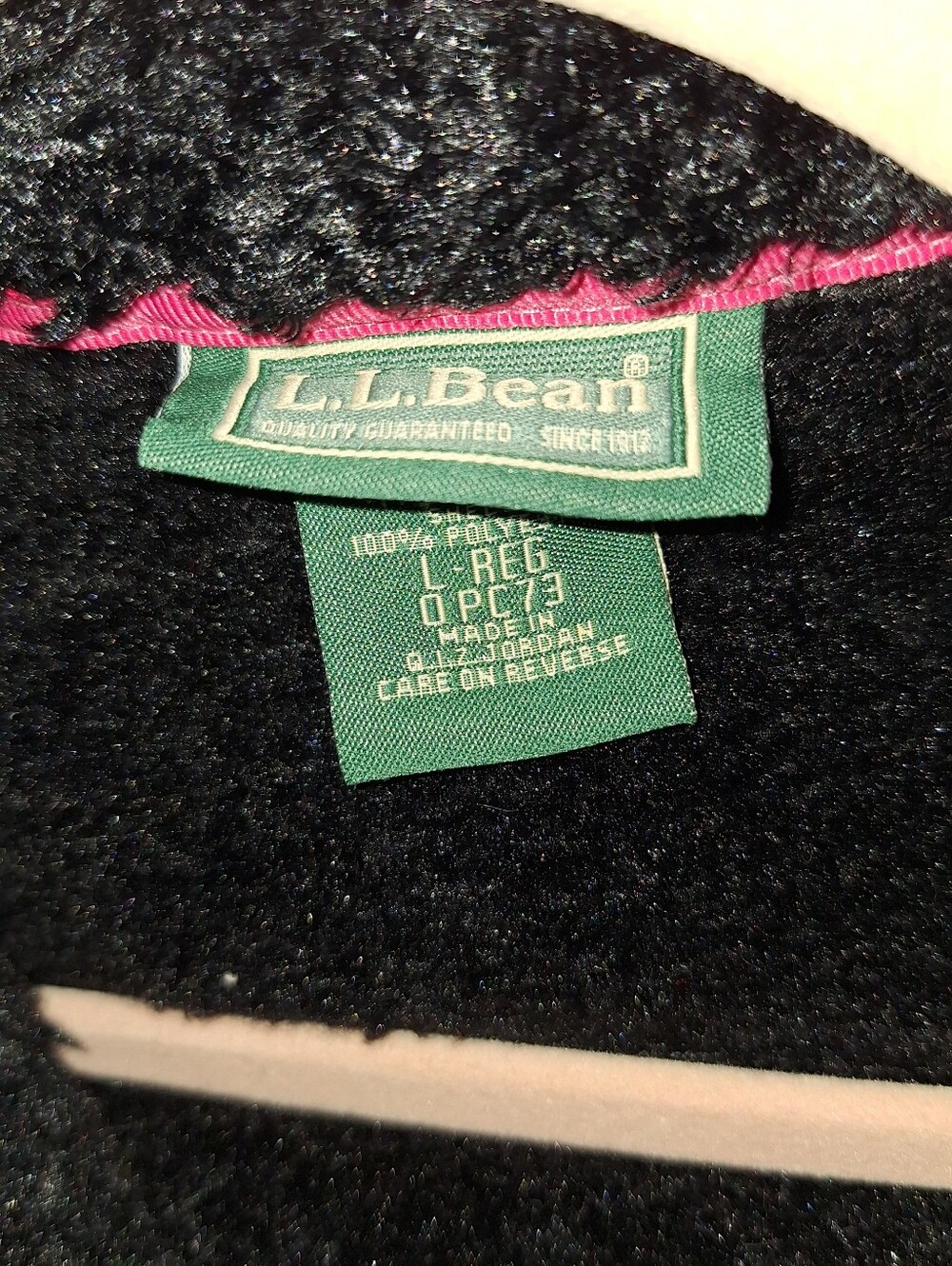 L.L. Bean Black Plush Full-Zip Jacket - Picture 6 of 6